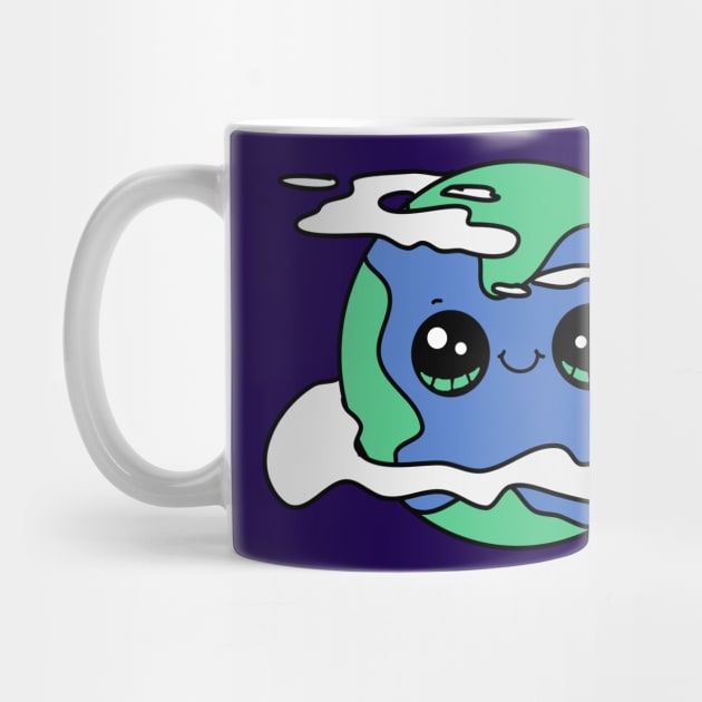 Cute Earth with Clouds by HolidayBug